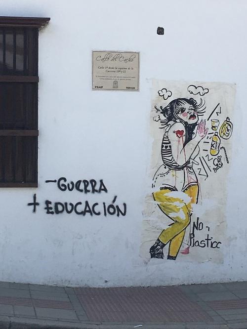 Graffiti in Popayán, Colombia