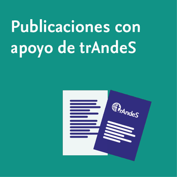 Publicaciones con apoyo de trAndeS