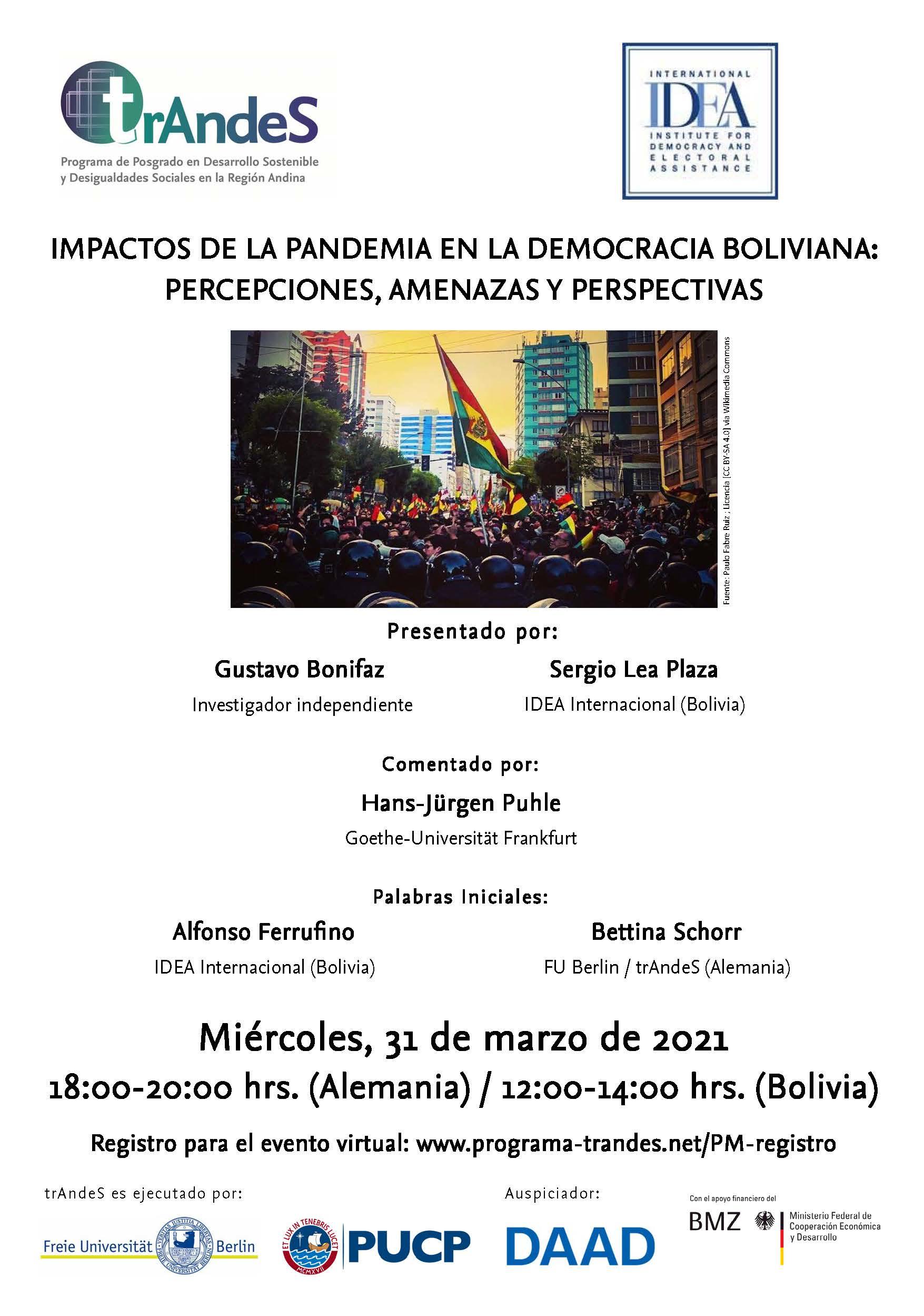 Impactos de la pandemia en la democracia boliviana